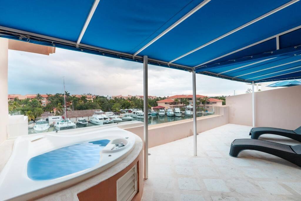 Ferienwohnung Departamento Con Jacuzzi Privadoyvista A La Marina Puerto Aventuras Exterior foto